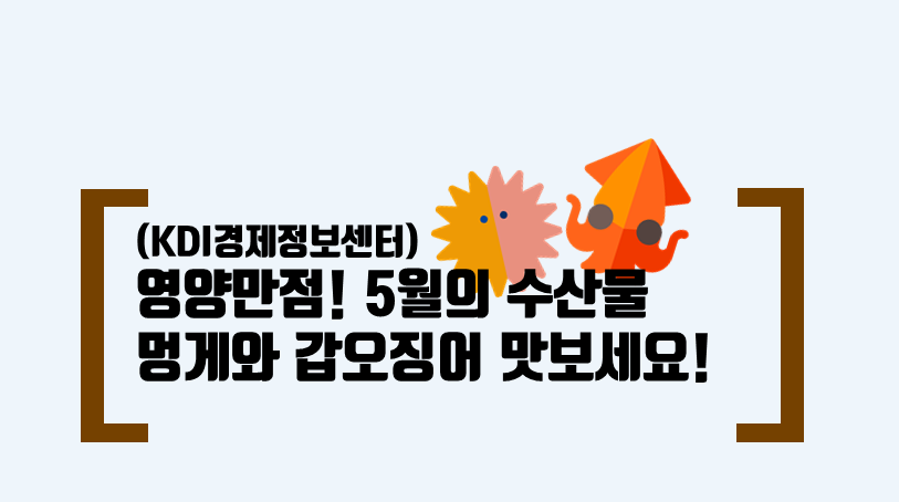 [기관자료] 영양만점! 5월의 수산물 멍게와 갑오징어 맛보세요