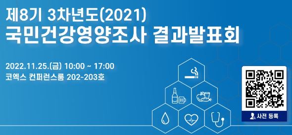 [질병관리청] 제8기 3차년도(2021) 국민건강영양조사 결과발표회