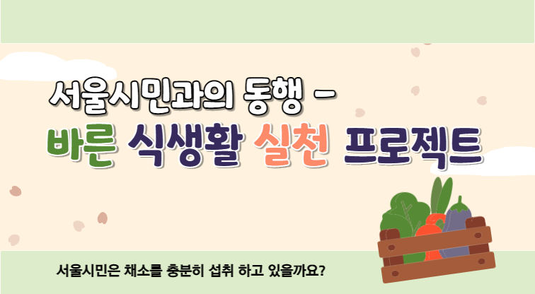 [서울시민과의동행-바른 식생활 실천 프로젝트] 3월 프로그램 안내
